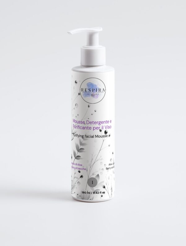 Respira SkinCare Mousse Purificante e Idratante per il Viso