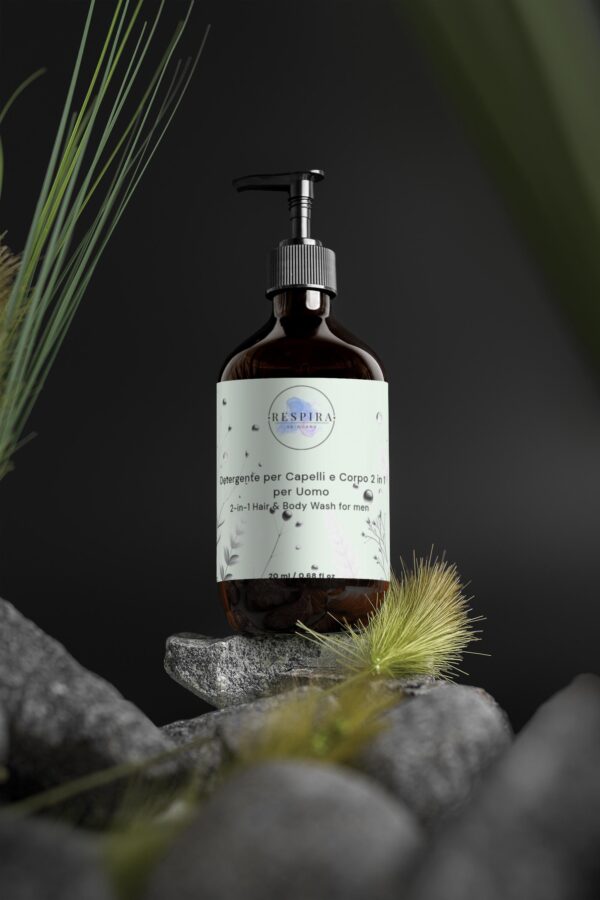 Respira SkinCare Detergente per Capelli e Corpo 2 in 1 per Uomo